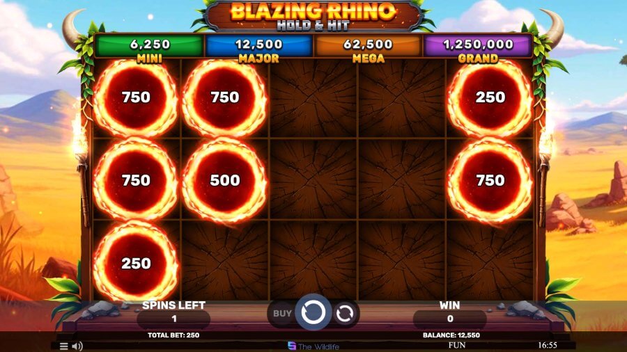 Blazing Rhino: Hold & Hit