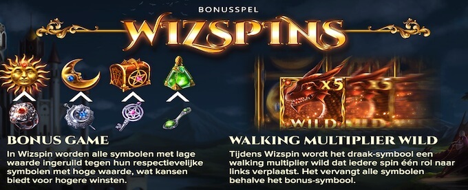Het bonusspel van The Wiz slot zit vol mooie features The Wiz slot bonusspel
